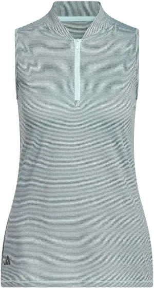 adidas Women's Two-Color OtToman Sleeveless Golf Polo Shirt