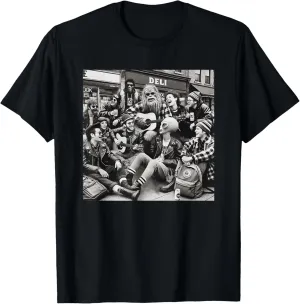 Deli Bigfoot Alien Rock N Roll Sasquatch Vintage 90s Grunge T-Shirt