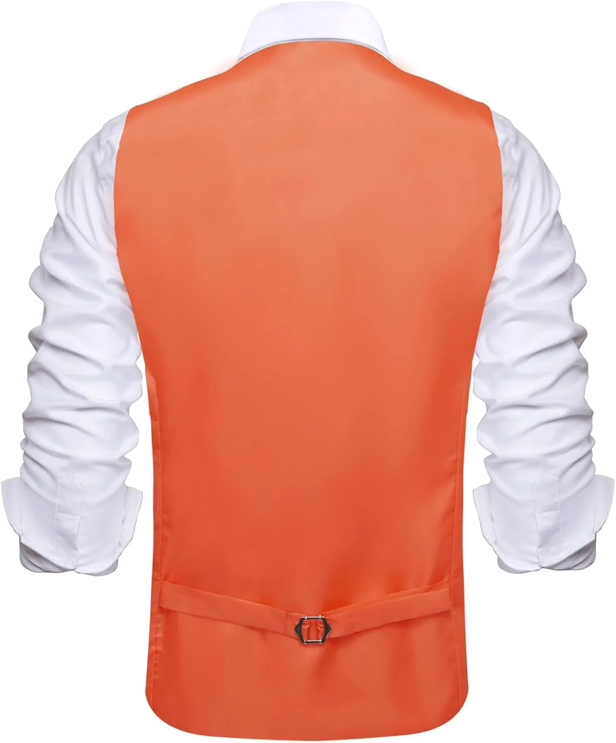 Hi-Tie Men's Suit Vest Business Casual Waistcoat with 3 Pockets for Wedding or Tuxedo Vest V-Neck