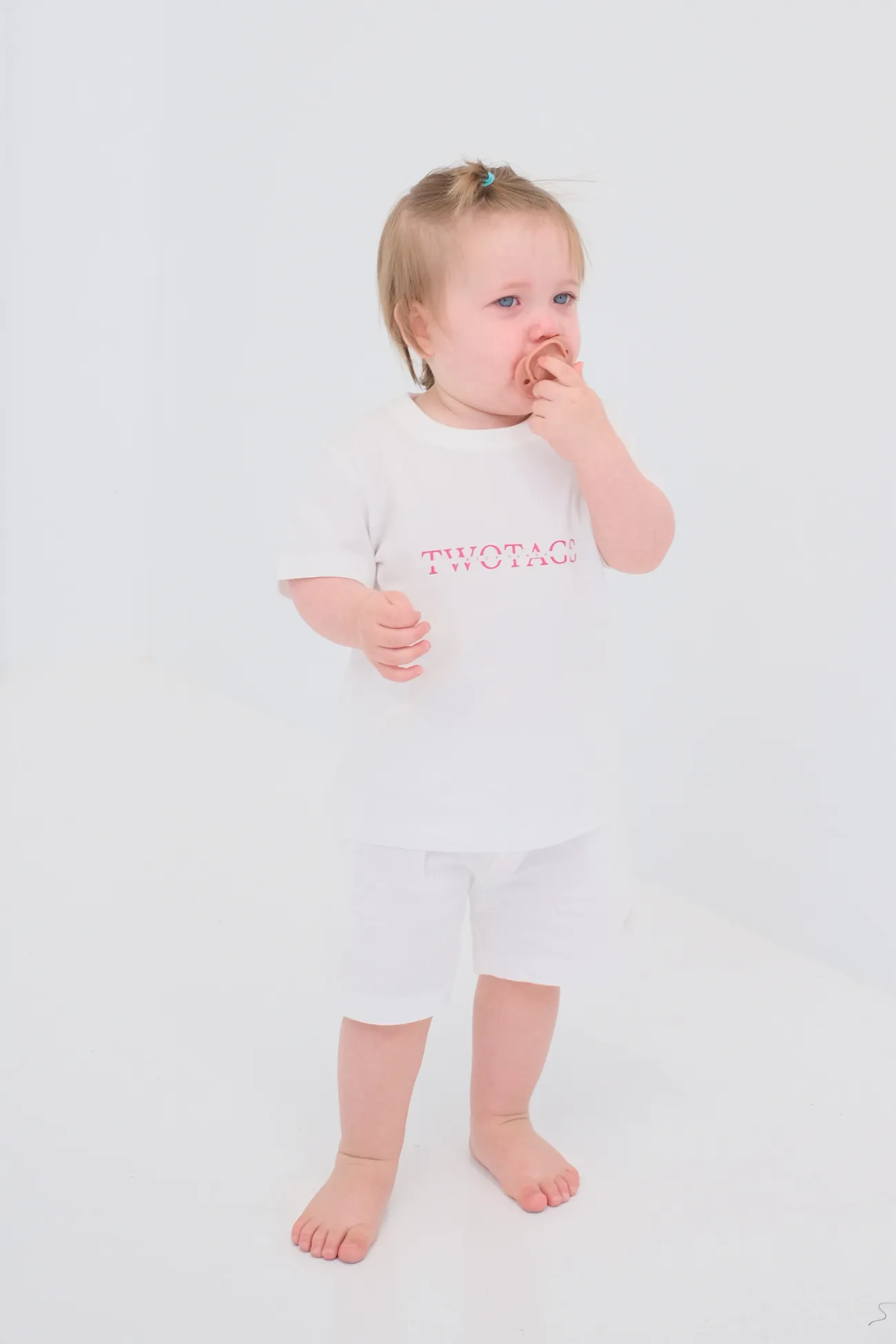 Immy Tee & Mini Me Shorts - White Set