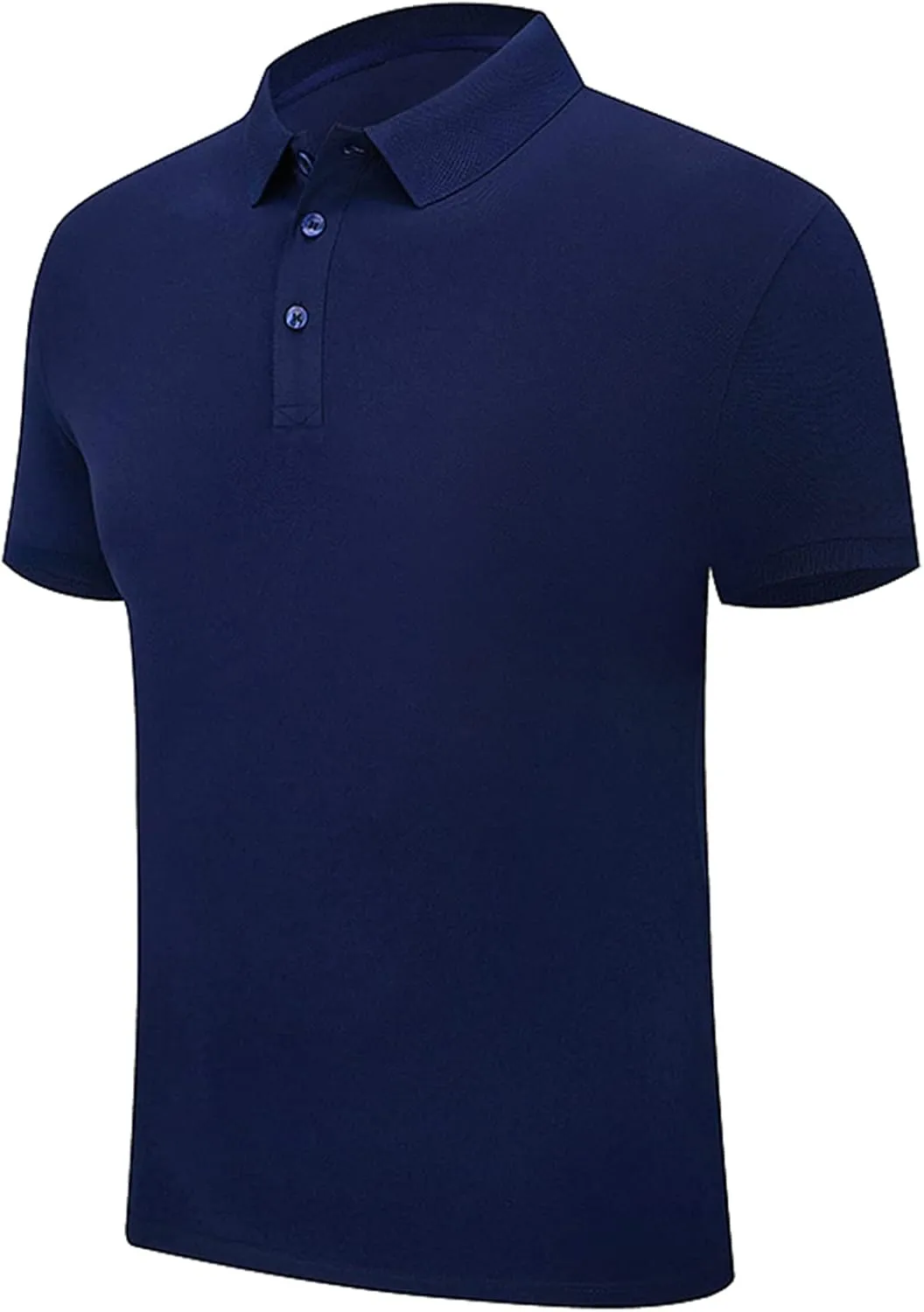 NeedBo Men's Classic Fit Short Sleeve Casual Solid Cotton Pique Polo Shirt