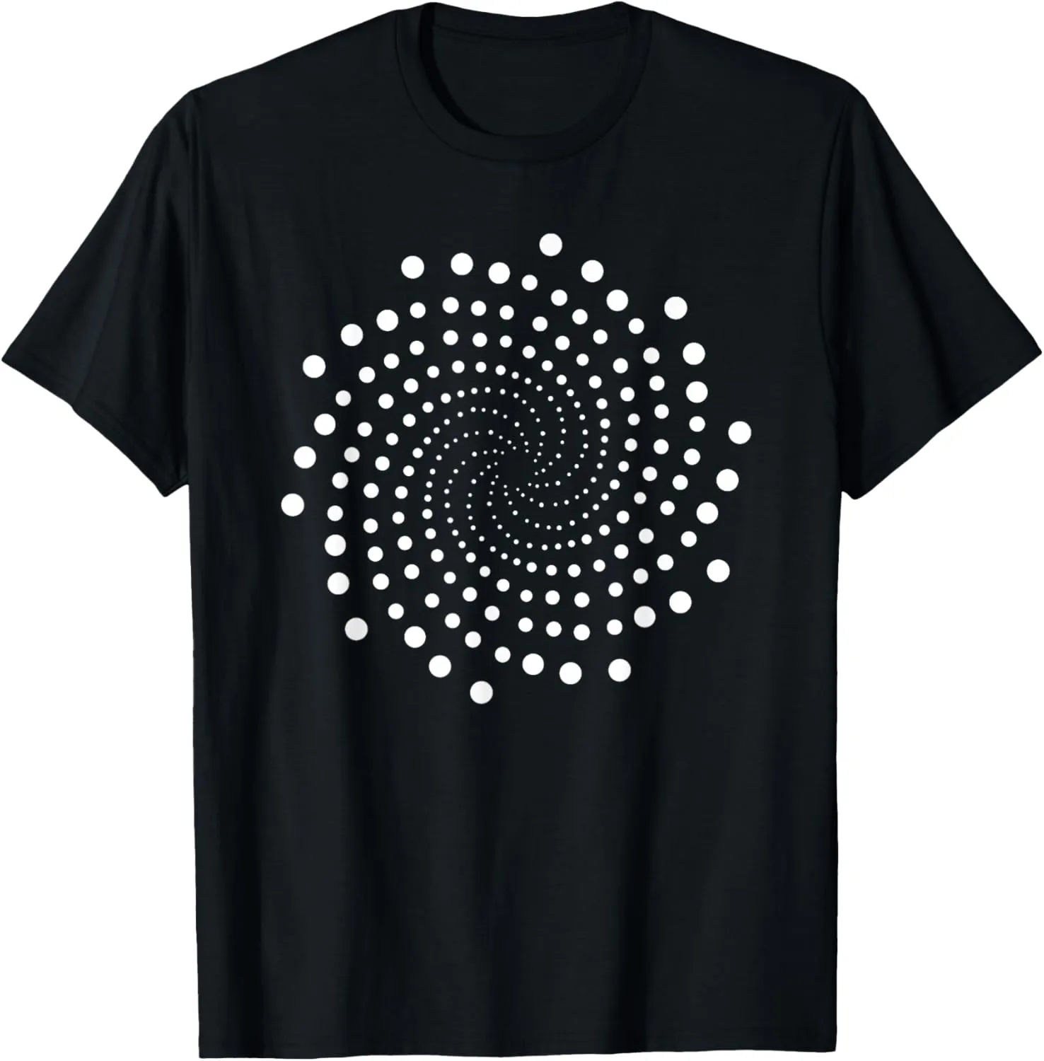 Radial Cicle Shape Abstract Dots Geometric Pattern Gift T-Shirt