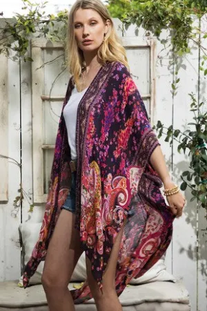URB118 - PAISLEY PRINT KIMONO