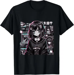 Vaporwave Anime Girl Japanese Aesthetic Anime Otaku T-Shirt