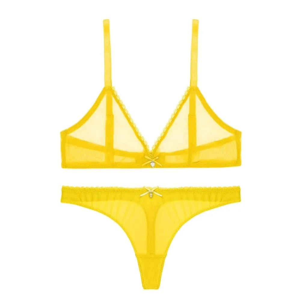 Wire-Free Bra and Panties Set - Comfortable, Supportive, and Stylish